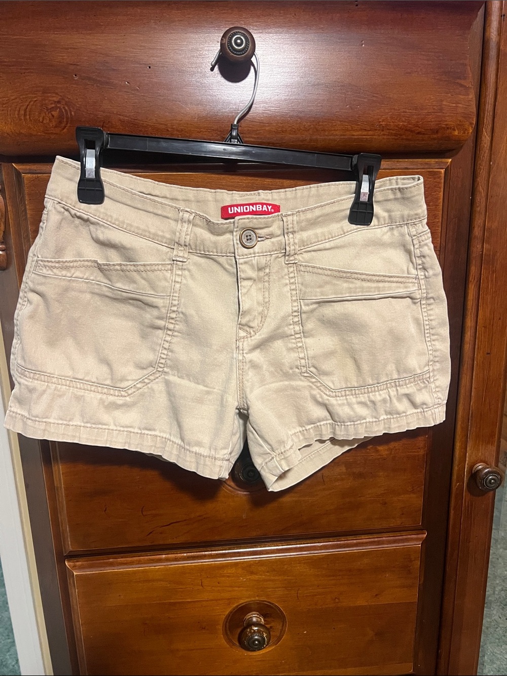 UNIONBAY Women's Cream Utility Jean Shorts